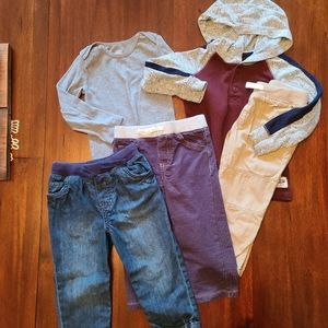 24 month boy Carter's pants & tops